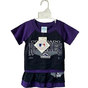 vintage colorado rockies t-shirt short set youth baby size 12 months NWT deadstock 90s made in USA