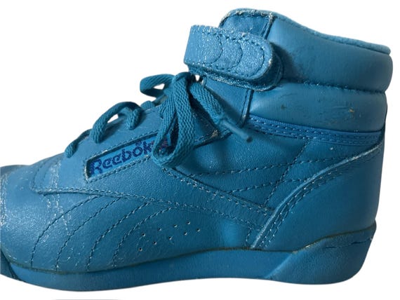 Vintage Reebok Fitness Hi Shoes Sneakers Youth Kids Boys Size 13