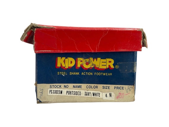 vintage kid power portsider boat shoes youth size… - image 9