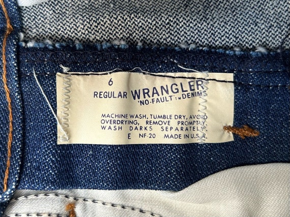 vintage wrangler no fault denim flare jeans youth siz… - Gem