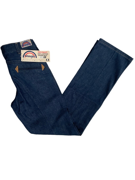 vintage wrangler arrow pockets straight leg jean … - image 1