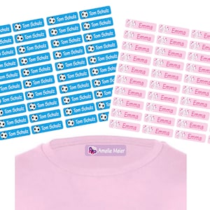 50 Personalized Iron-On Labels Laundry Labels image 1