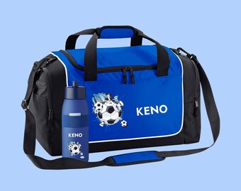 Sports bag 38 liters with name and motif Football Soccer City