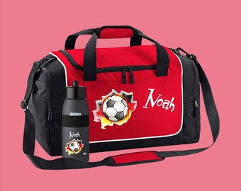 Sports bag 38 liters with name and motif football Germany