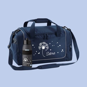 Sports bag 38 liters with name and dandelion motif