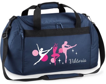 Sac de sport 26 litres avec nom et motif Ballerine