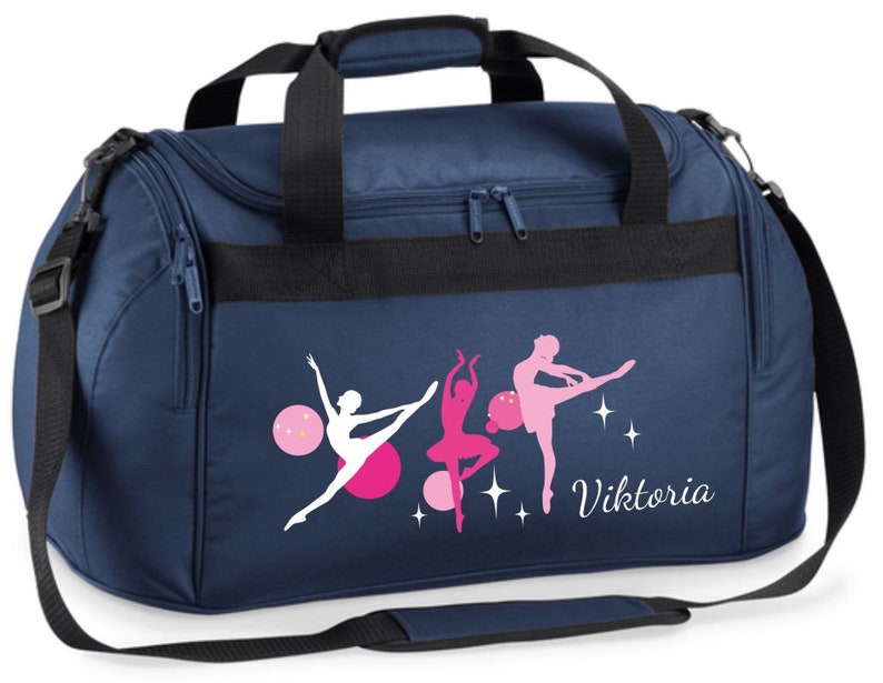 Sporttasche 26 Liter mit Namen und Motiv Ballerina Bild 5