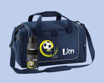 Sac de sport 38 litres avec nom et motif football