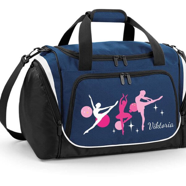 Sports bag 39 liters with name and motif Ballerina