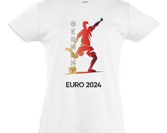 T-shirt enfant EM 2024 personnalisé avec nom et numéro