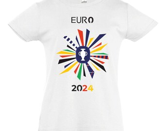 Children's EM 2024 T-shirt personalized with name and number