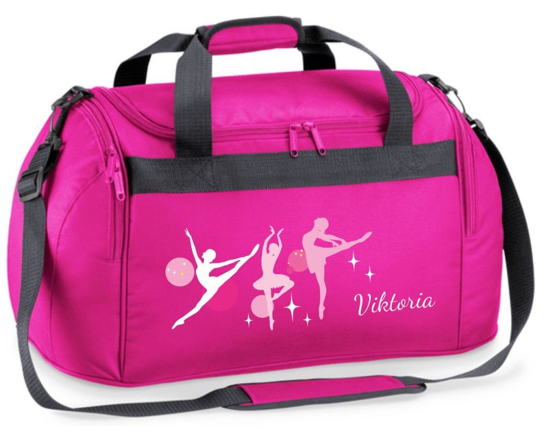 Sporttasche 26 Liter mit Namen und Motiv Ballerina Bild 4