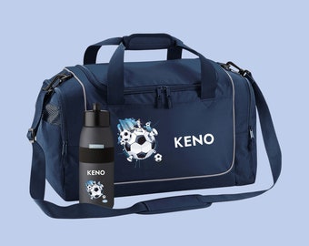 Sac de sport 38 litres avec nom et motif Football Soccer City