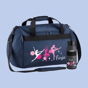 Sporttasche 26 Liter mit Namen und Motiv Ballerina Navy