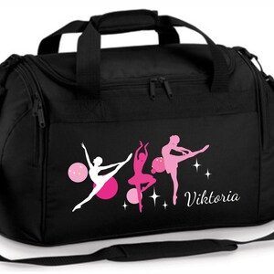 Sporttasche 26 Liter mit Namen und Motiv Ballerina Bild 6