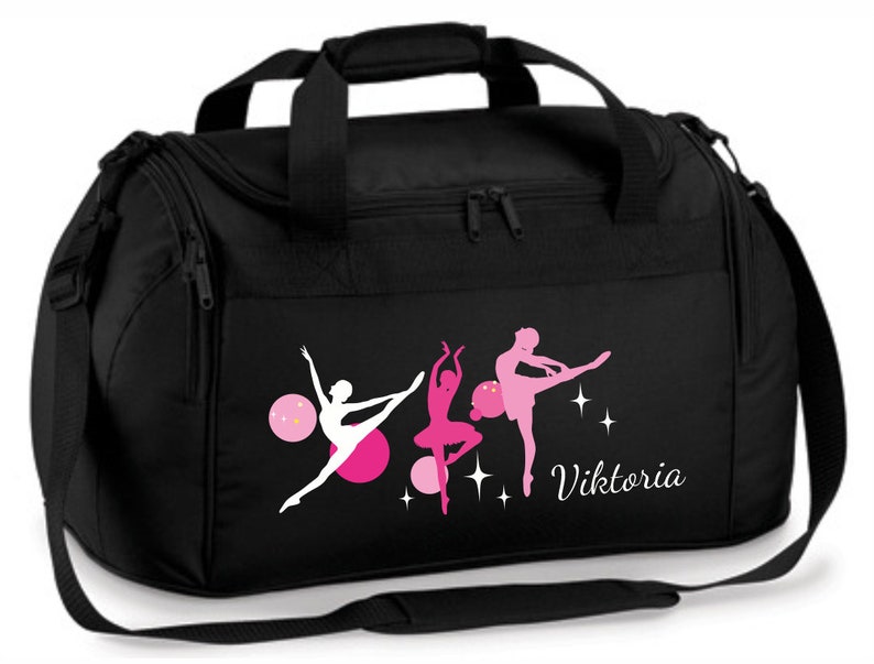 Sporttasche 26 Liter mit Namen und Motiv Ballerina Bild 6