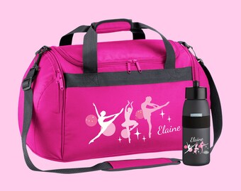 Sports bag 26 liters with name and motif Ballerina