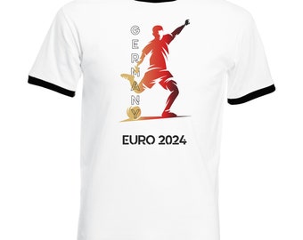 T-shirt homme EM 2024 personnalisé avec nom et numéro