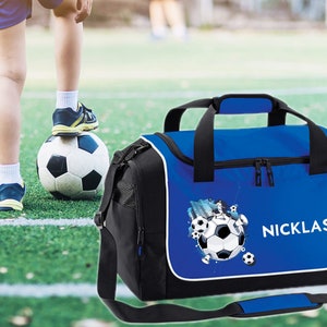 Sac de sport 38 litres avec nom et motif Football Soccer City image 6