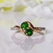 joannaack reviewed Estate Chrome Diopside and Diamond Ring - size 7 - toi et moi ring, 10k gold ring, vintage engagement ring, crossover ring, retro design
