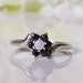 Vee Lois Whitfield reviewed Vintage Sapphire and Opal Ring - size 9.5 - vintage opal ring, cluster ring, firey opal, sapphire ring, alternative engagement ring, silver