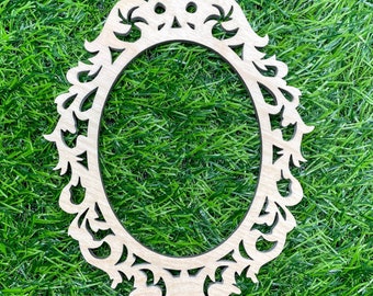 Wooden Picture Frame for Backdrops, Princess Mirror Party Decoration, Princess theme Decor, Decorative Backdrop Wood Sign