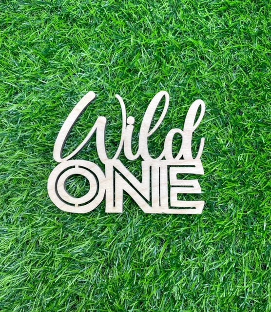 Wild One Sign Party Backdrop Sign Boy First Anniversary Banner Safari Jungle Theme Birthday Party One Year Boy Decoration