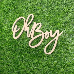 Oh Boy Sign, Baby Shower Decoration, Oh Boy Backdrop Wood Sign, Gender Announcement sign