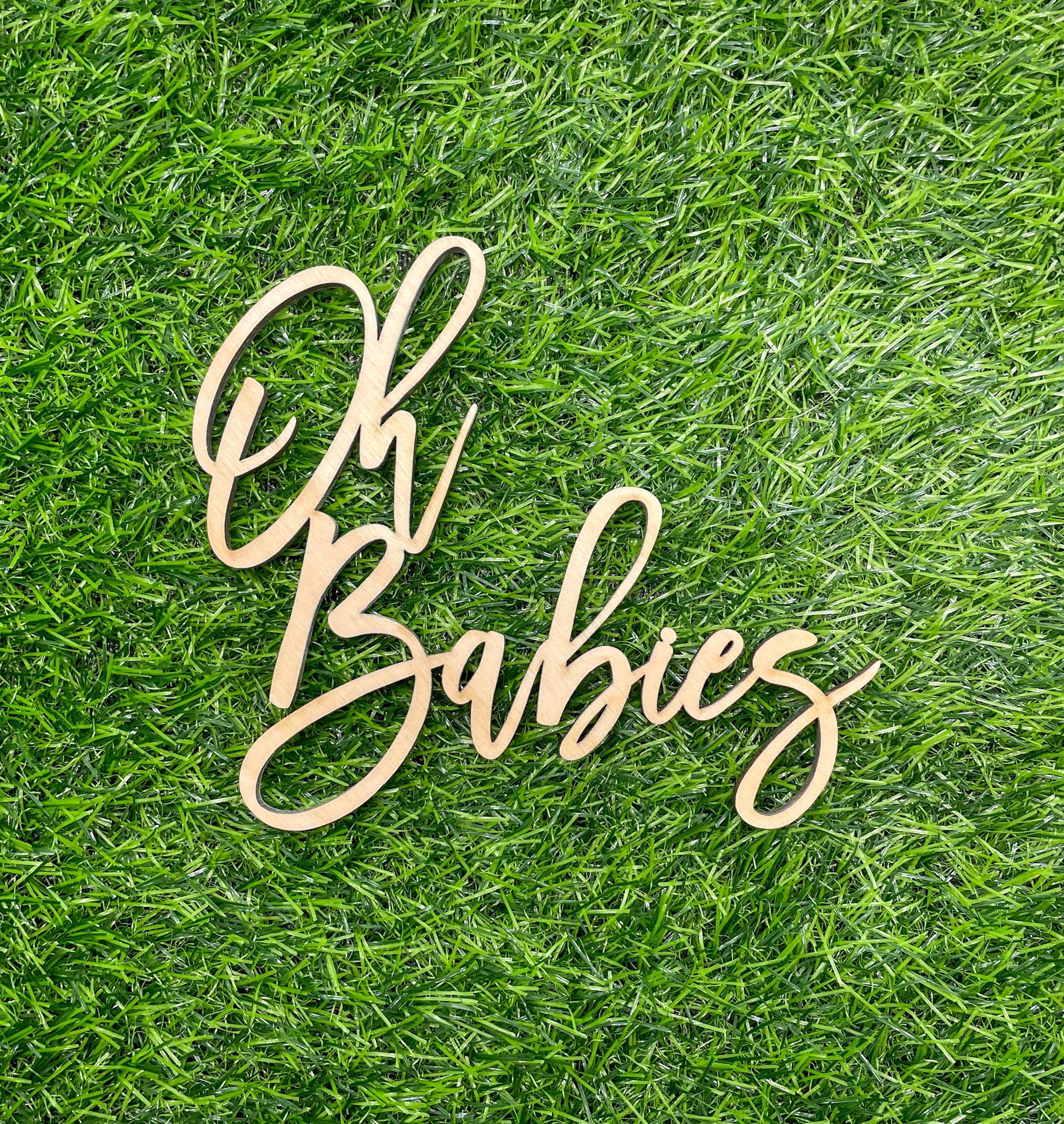 Oh Babies Sign, Twins Baby Shower Decoration, Oh Babies Backdrop
