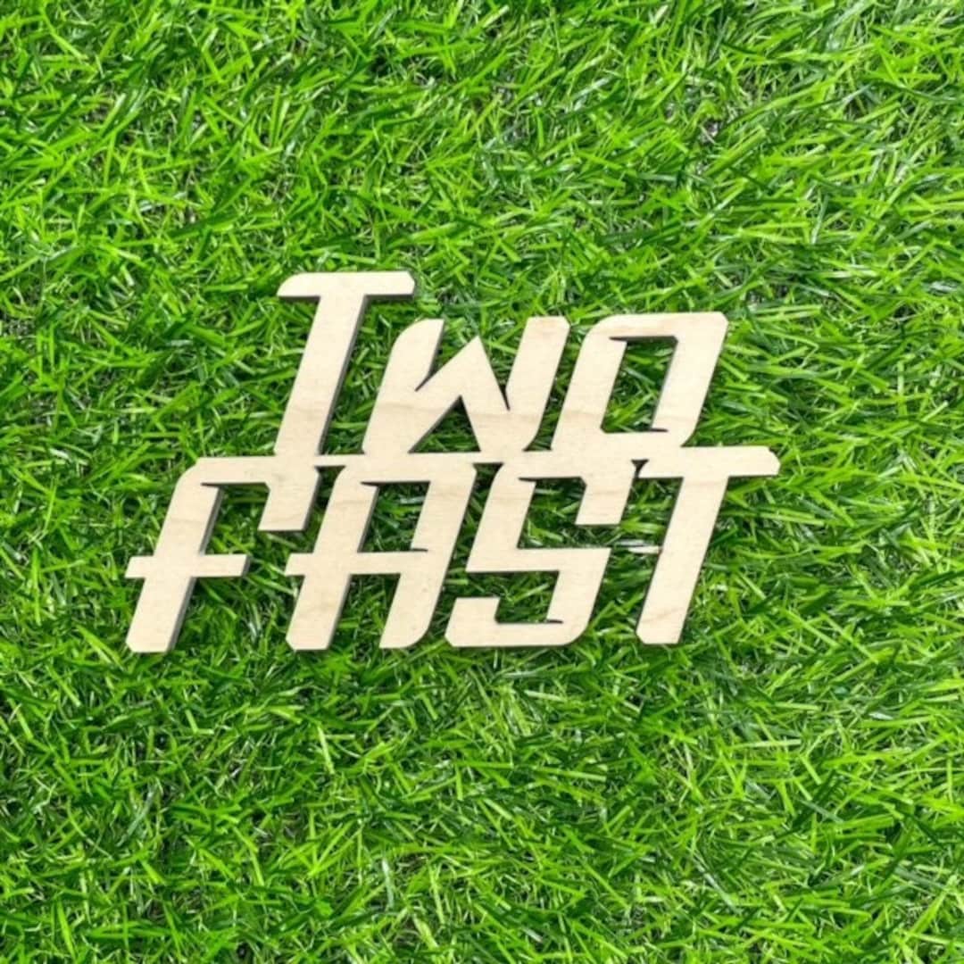 Two Fast Sign Party Backdrop Sign Boy Second Anniversary Etsy