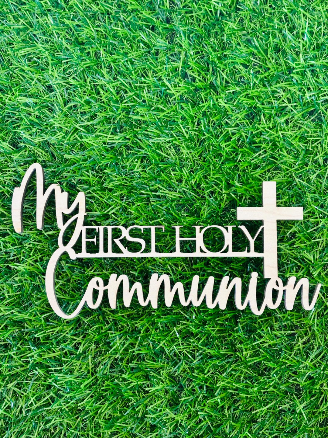 First Holy Communion Wooden Sign, First Communion Backdrop Decoration ...