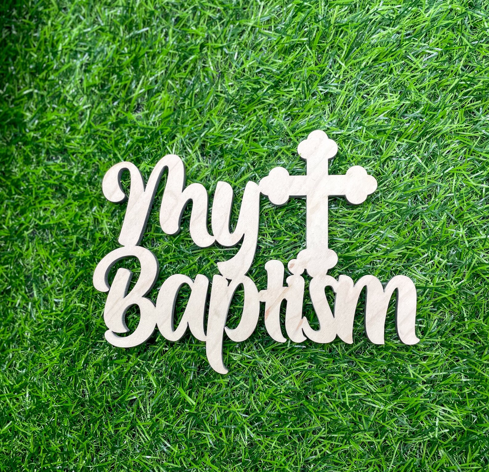 My Baptism Wooden Sign Baptism Backdrop Decoration Baptism Etsy