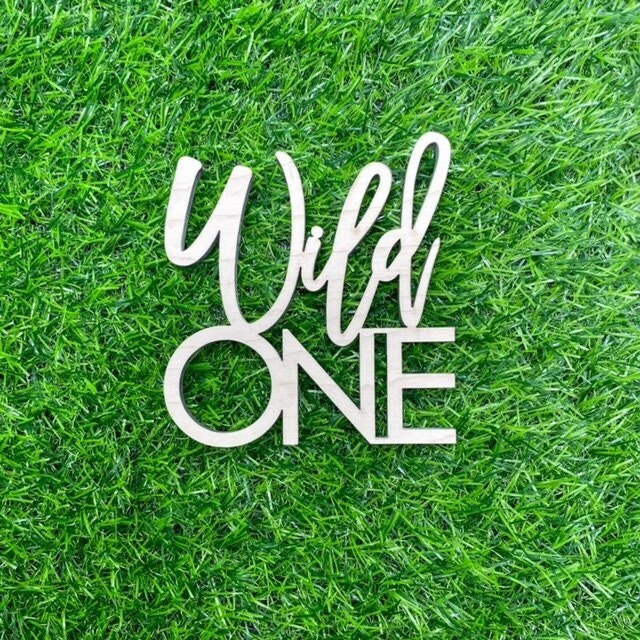 Wild One Sign Party Backdrop Sign Boy First Anniversary Banner Safari Jungle Theme Birthday Party One Year Boy Decoration