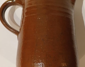 Grande brocca in ceramica vintage di metà secolo, firmata