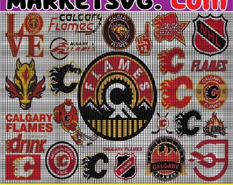 Svg des équipes de hockey des Flames de Calgary, svg des Flames de Calgary, Svg N-H--L, Svg N-H--L