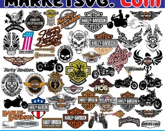 Bundle 97 fichiers svg Harley Davidson, Harley Davidson SVG lot de cricut, Harley Davidson PNG, Harley Davidson logo svg, png, dxf, eps