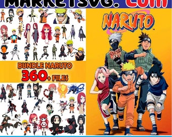 360 fichiers Naruto png, Naruto Bundle png, Mega Bundle, fichiers numériques Naruto, Naruto, couper des fichiers, Gaming Svg, Anime Svg