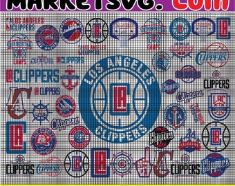 Los-Angeles Clippers Basketball Team svg, Los-Angeles Clippers svg, N--B--A Svg, Png, Dxf