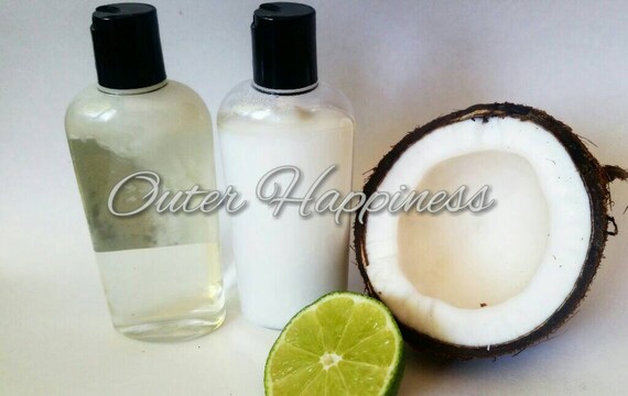 Coconut Lime Vegan Shampoo And Conditioner Vegan Shampoo Etsy