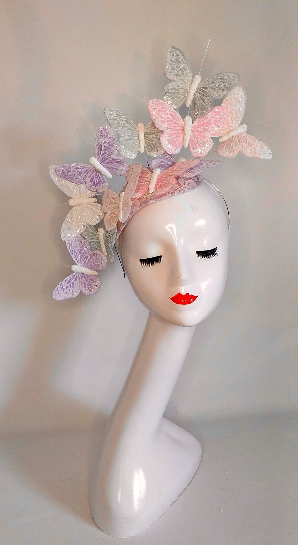 Coucoland Flower Headband For Women – Butterfly & Floral Fascinator For Tea Parties, Derby, Halloween