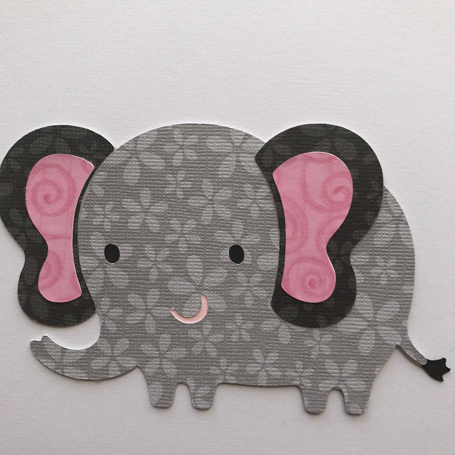 4 Elephant Die Cut Elephant Cut Out Elephant Baby Shower Etsy