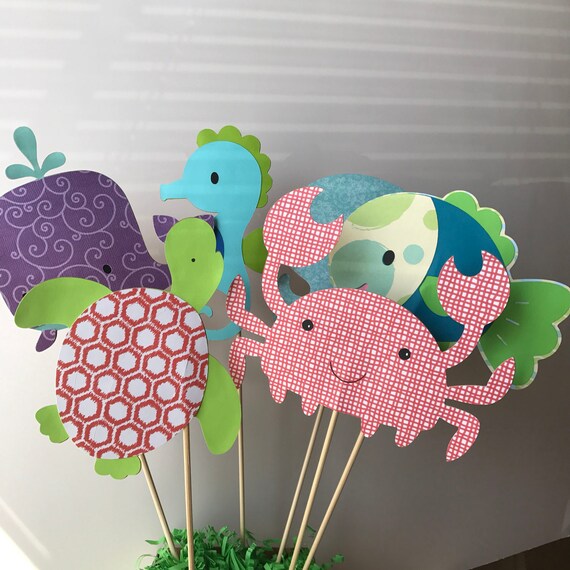 Under The Sea Baby Shower Decorations Ocean Animals Etsy