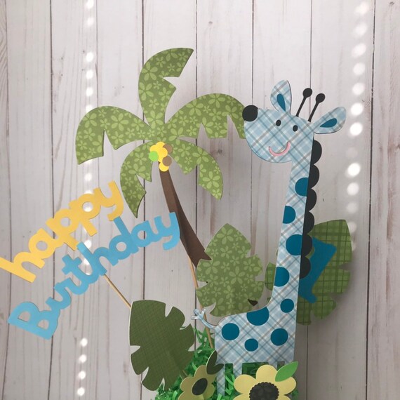 Giraffe Centerpiece 1st Birthday Party Decor Safari Themed Etsy