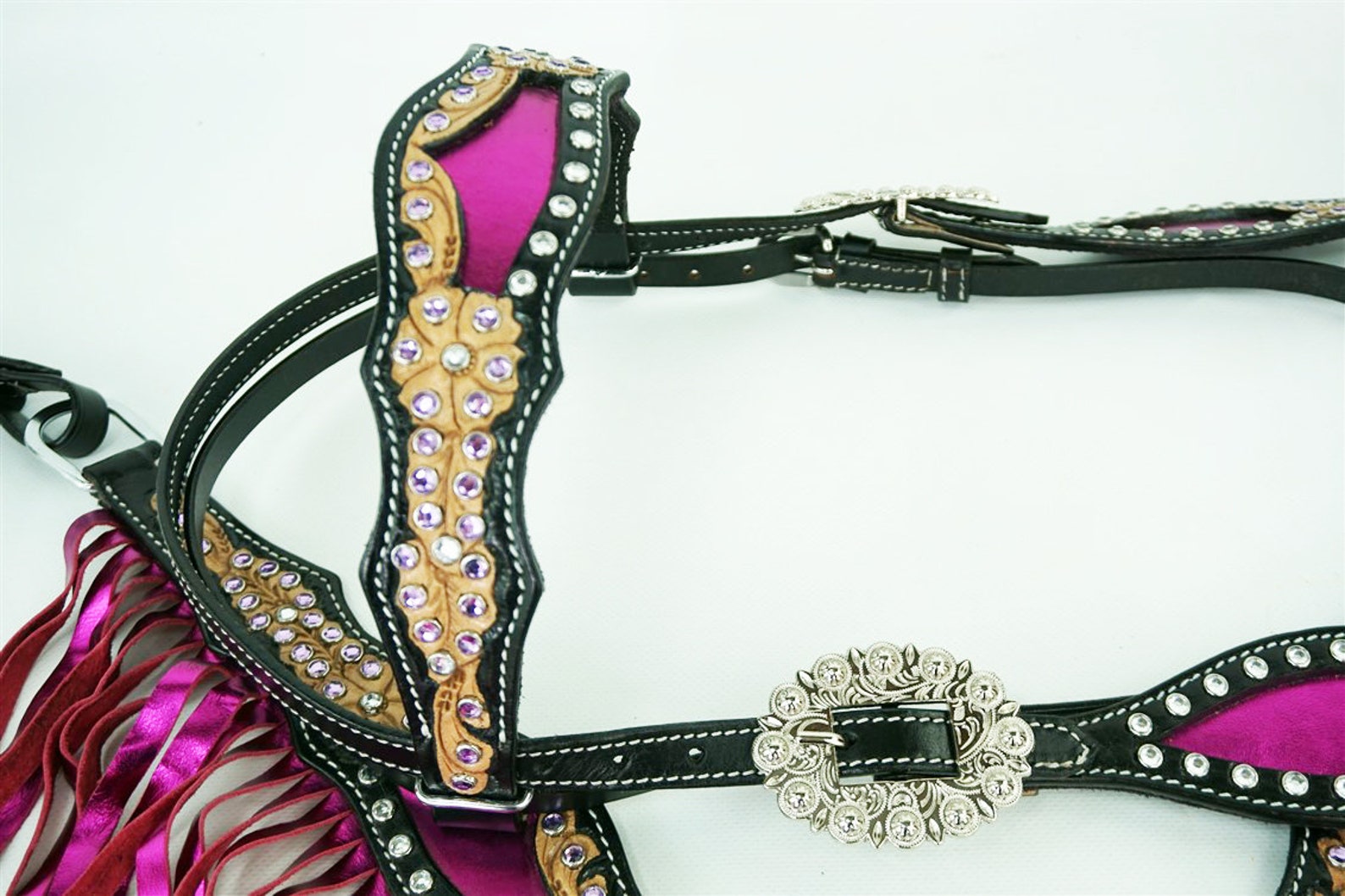 Made to order Handmade Metallic Pink Bling Western Horse Tack Etsy