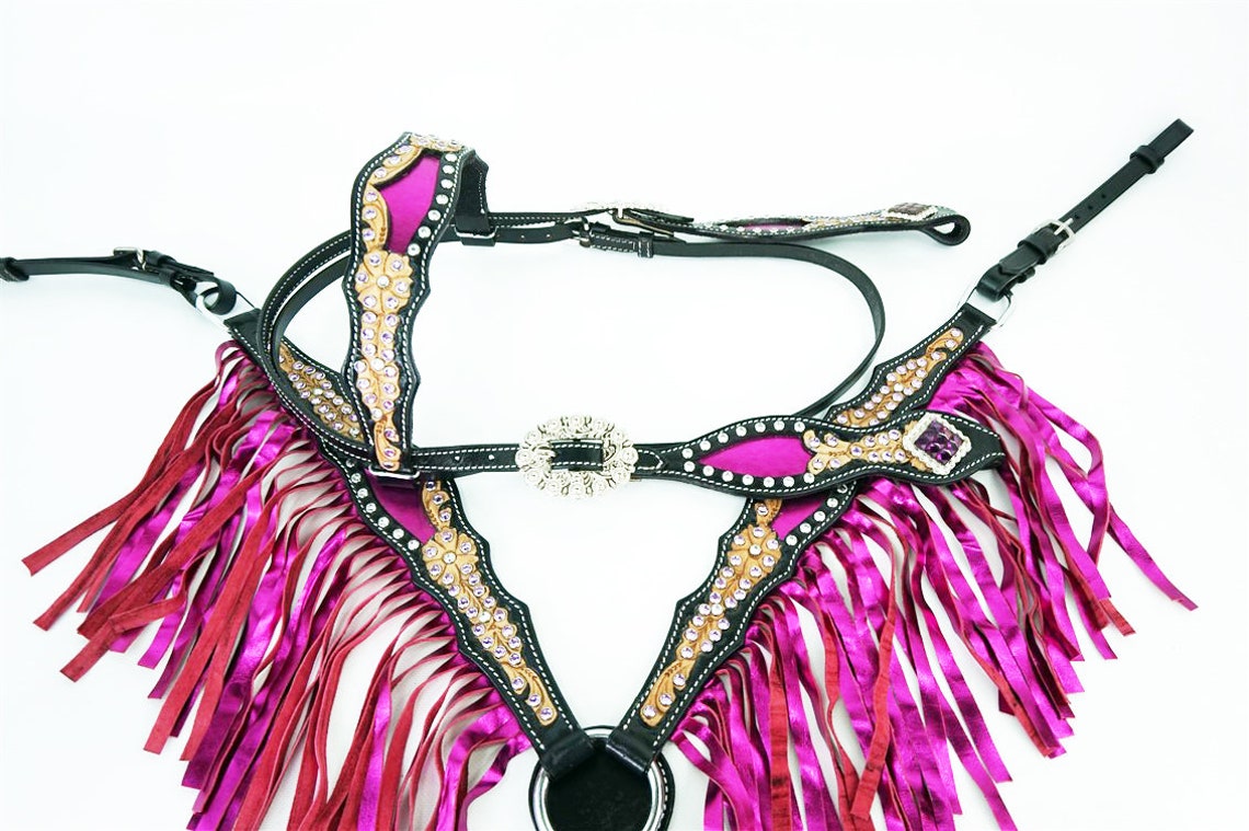 Made to order Handmade Metallic Pink Bling Western Horse Tack Etsy
