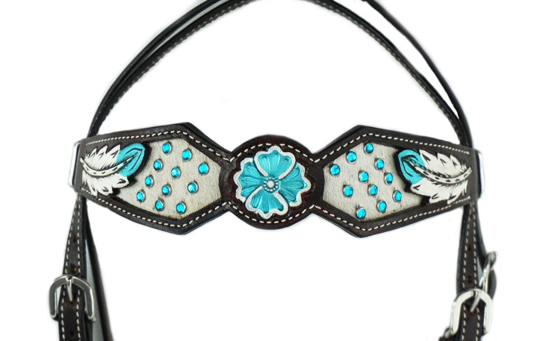 Custom horse bridle set Made To Order Handmade Feather Tooled Etsy