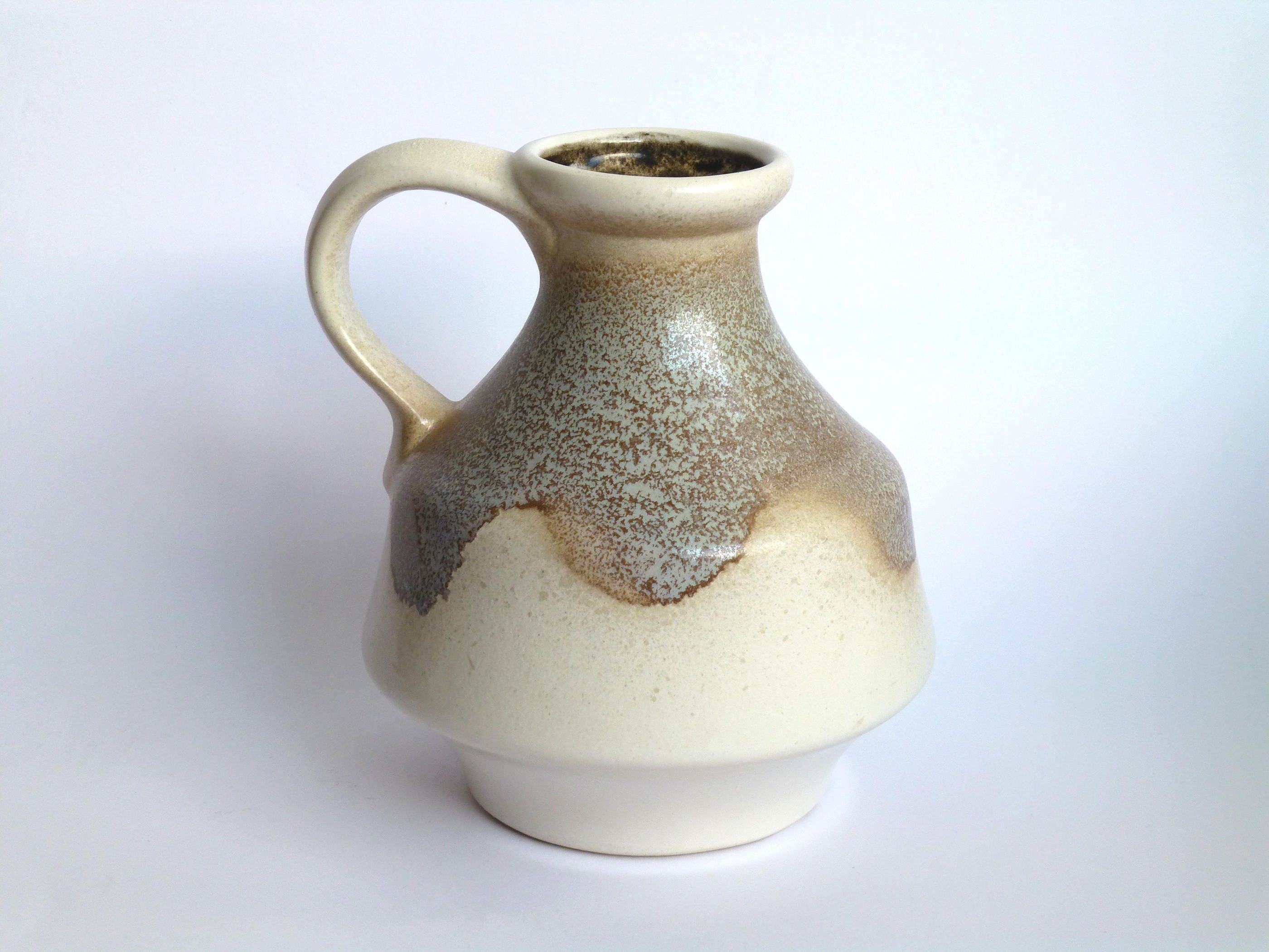 Dumler Breiden Vase 384 / 21 Fat Lava Ceramics West German Pottery