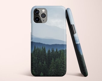 iPhone 14 Case, Forest in Blue Sky, iPhone 14 Pro Case, iPhone 13 Case, Camping Gifts, Hiking, iPhone 15 Case, Outdoors, Gift, iPhone Case