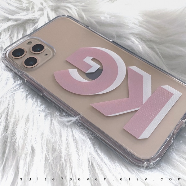 Clear Phone Case, iPhone 15 Case, Personalized Case, iPhone 13 Case, iPhone 12 Case, Monogram, Initials, iPhone 14 Pro Max, Galaxy S23 Case