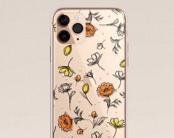 iPhone 15 Case, iPhone 14 Case, iPhone 13 Case, Cute Floral Print, iPhone 12 Pro Case, iPhone Case, Galaxy S23 Case, Galaxy S22 Case, Flower